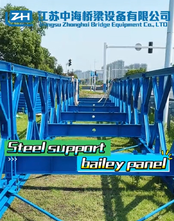 Odolný most Bailey Bridge Oceľ Q345B žiarovo pozinkovaný box priehradový mostík