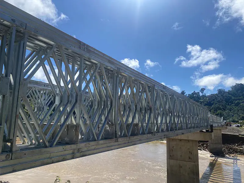 108-metrový projekt Bailey Bridge v Malajzii