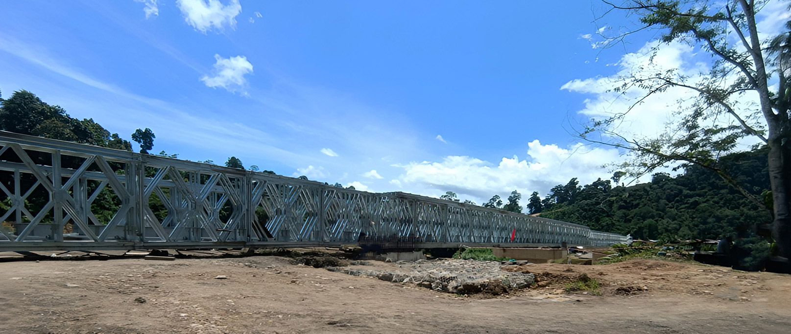 108-metrový projekt Bailey Bridge v Malajzii