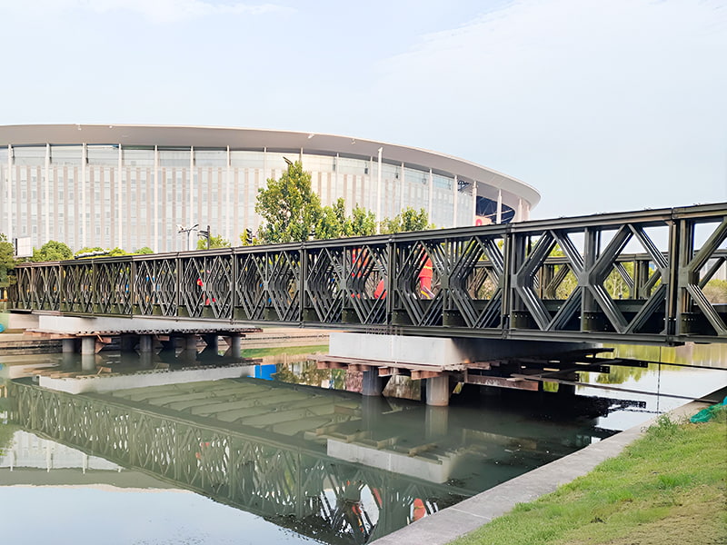 CB 200 Bailey Bridge Štvorradový jednovrstvový vystužený Bailey Bridge