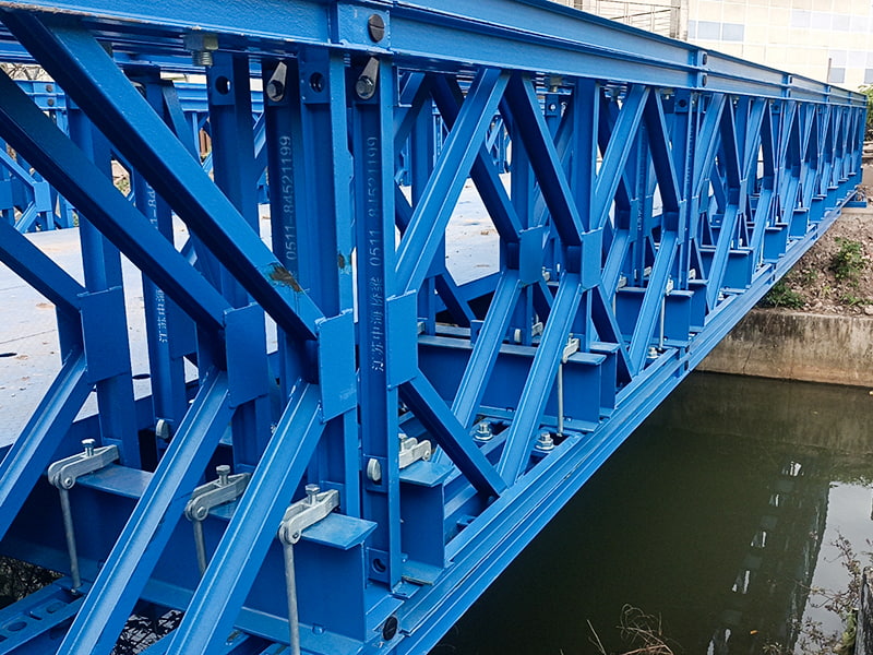 CB 100 Bailey Bridge Trojradový jednovrstvový vystužený lakovaný Bailey Bridge